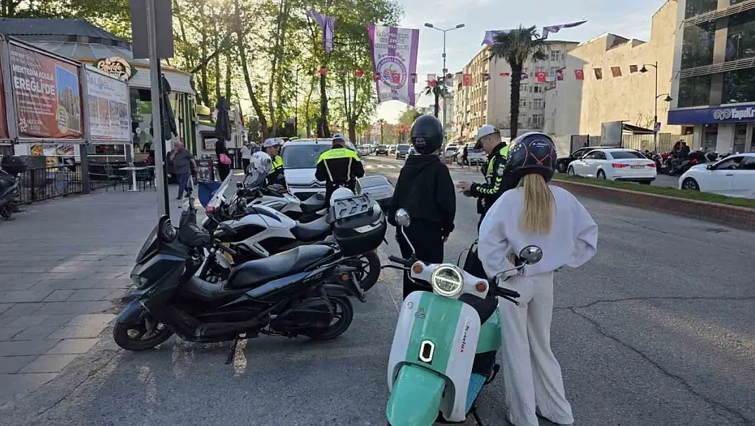 Ereğli'de Motosiklet Denetimi