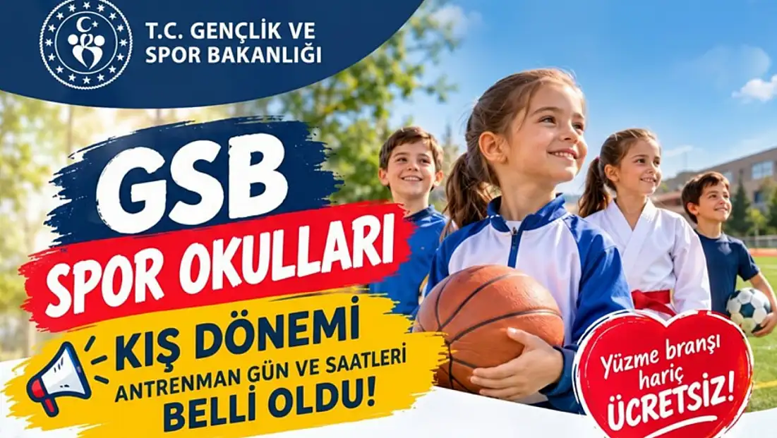GSB Spor Okulları’nda Kış Dönemi Başlıyor