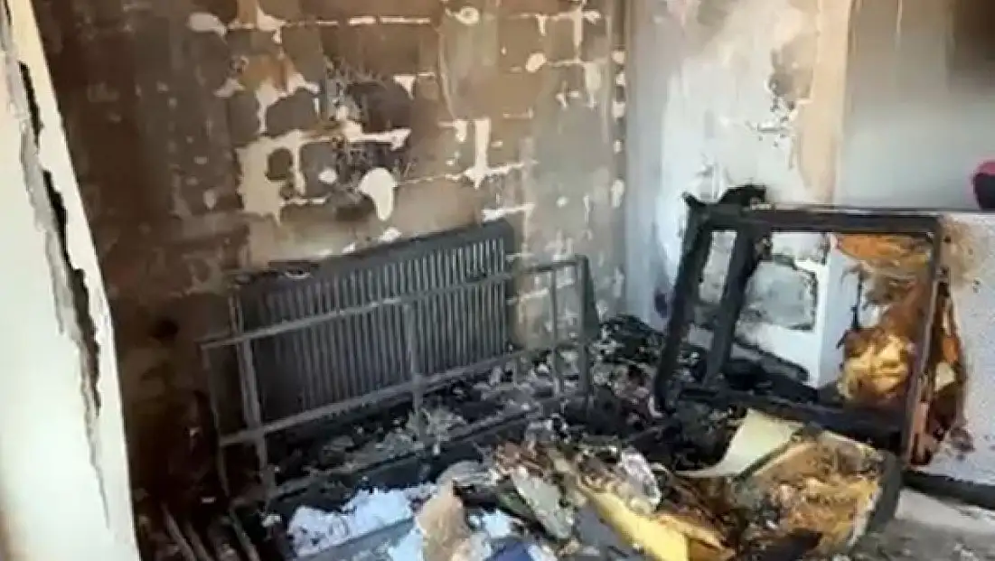 Karabük'te apartman dairesinde yangın