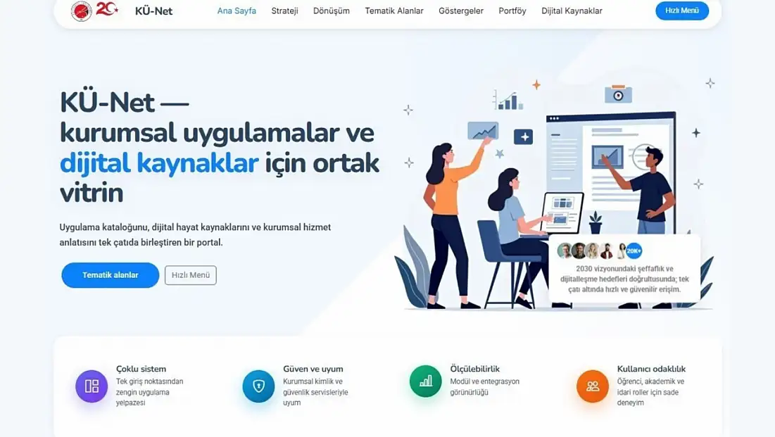 KÜ-NET Yenilenen Yüzüyle Kullanıma Sunuldu