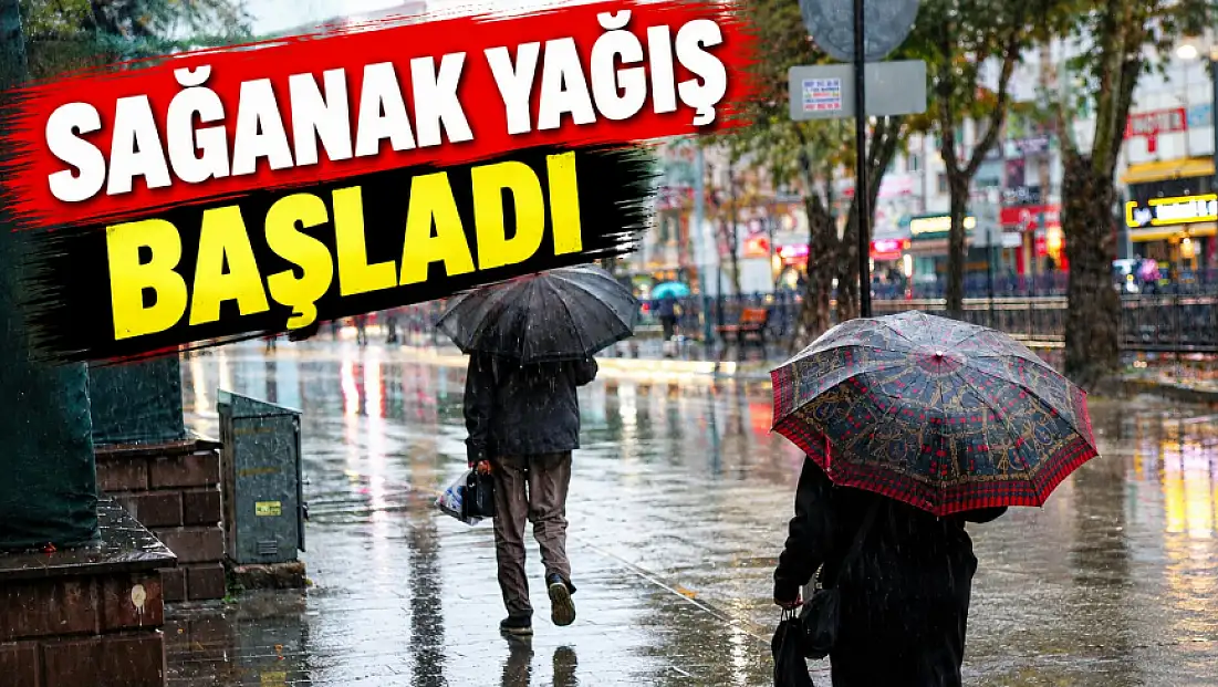 Kastamonu'da Sağanak Yağış Başladı