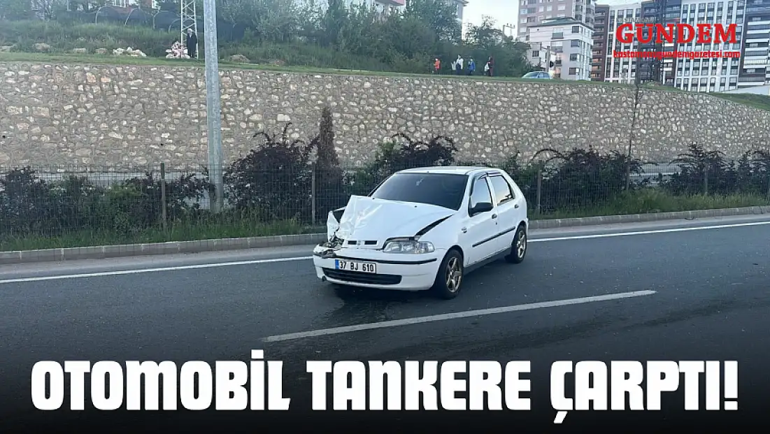 Otomobil Tankere Çarptı!