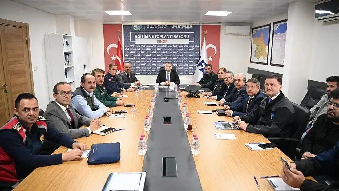 Sinop'ta Afet Hazırlıkları Gözden Geçirildi