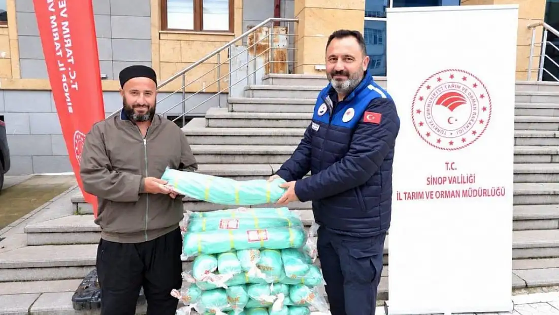 Sinop'ta geleneksel balıkçılara malzeme desteği