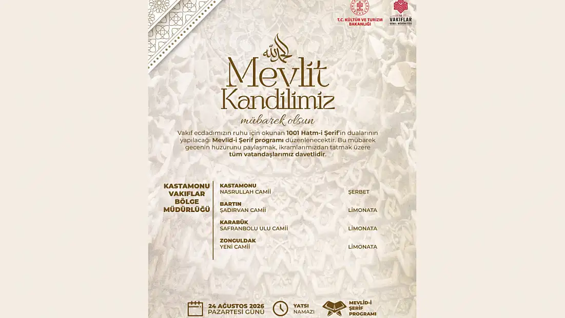 Vakıflar, Mevlid-i Şerif Programı Düzenleyecek