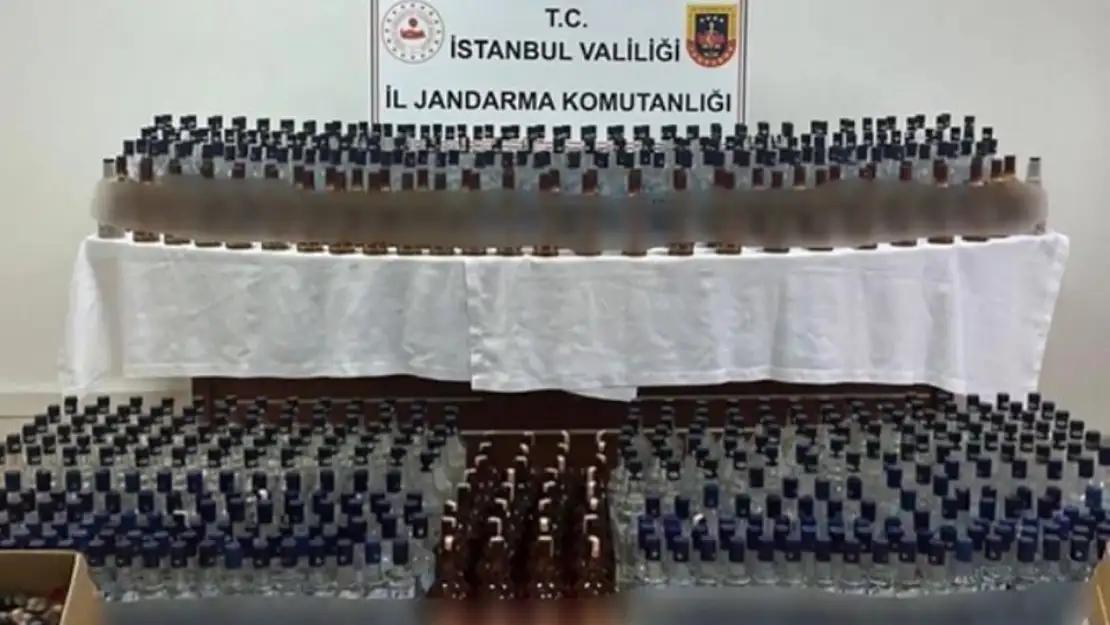 10 Bin 600 Litre Sahte Alkol Ele Geçirildi