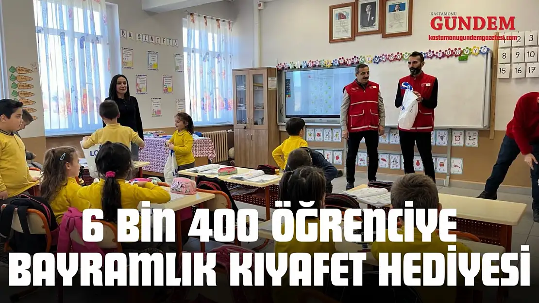 6 Bin 400 Öğrenciye Bayramlık Kıyafet Hediyesi
