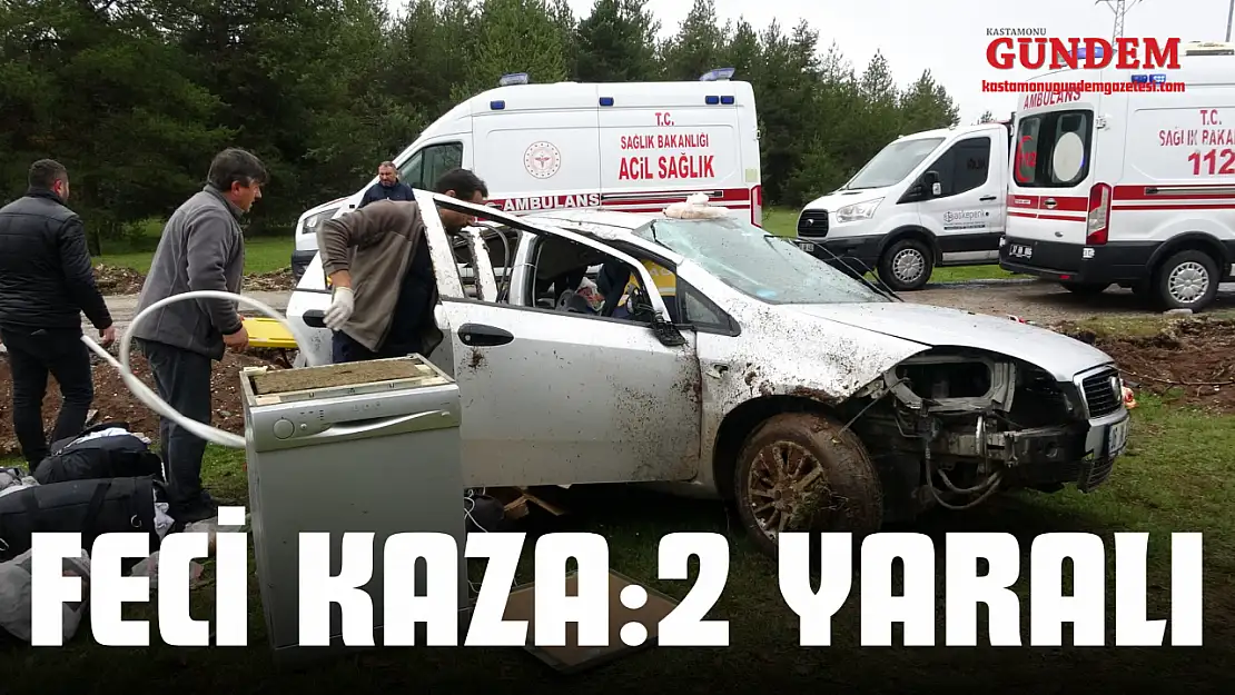 Ankara-Kastamonu Yolunda Feci Kaza: Araçta Sıkışan Çift Güçlükle Kurtarıldı