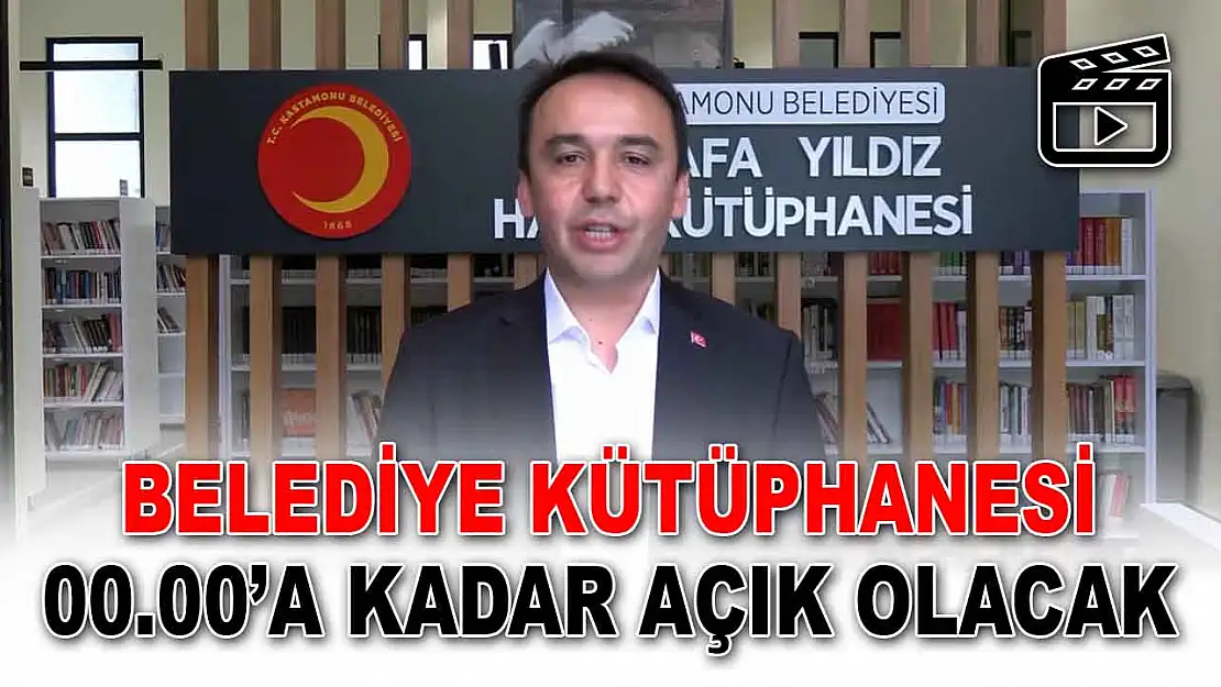 Belediye Kütüphanesi 00.00'a Kadar Açık Olacak