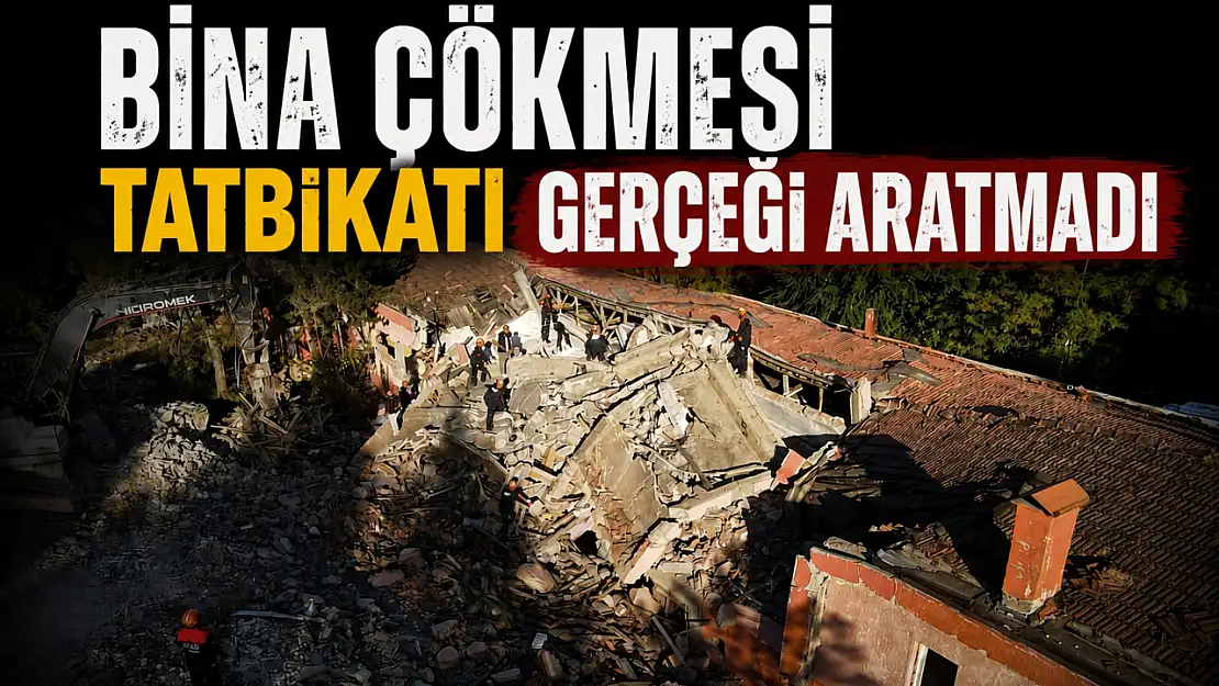 Bina Çökmesi Tatbikatı Gerçeği Aratmadı