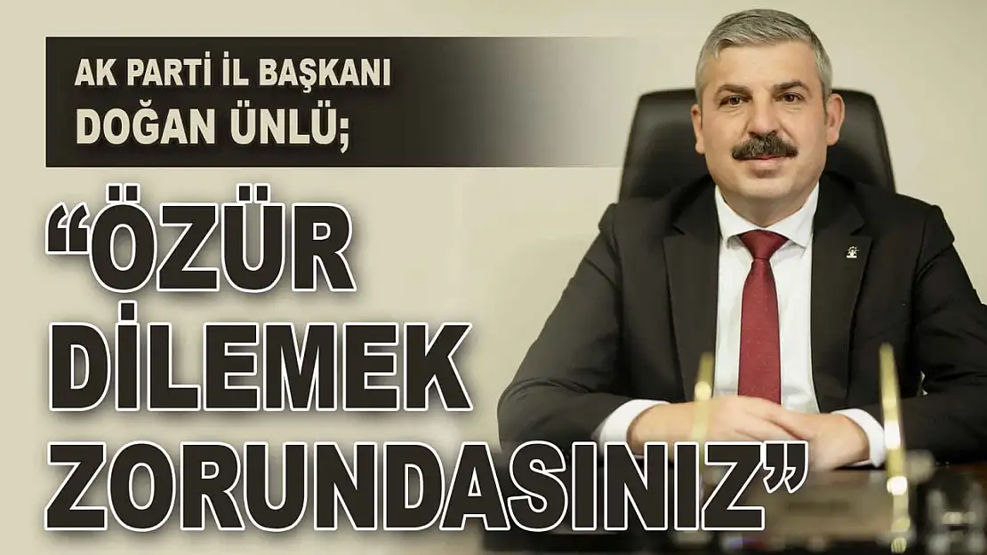 Doğan Ünlü: 'Kastamonu'dan Özür Dilemek Zorundasınız'