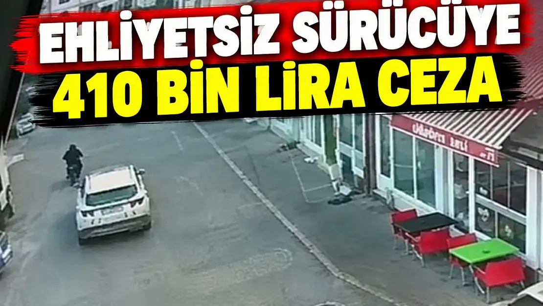 Ehliyetsiz Sürücüye 410 Bin Lira Ceza