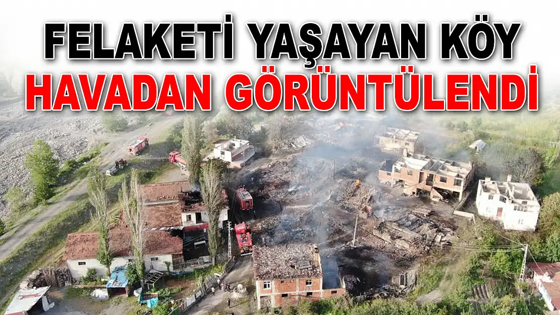 Felaketi Yaşayan Köy Havadan Görüntülendi