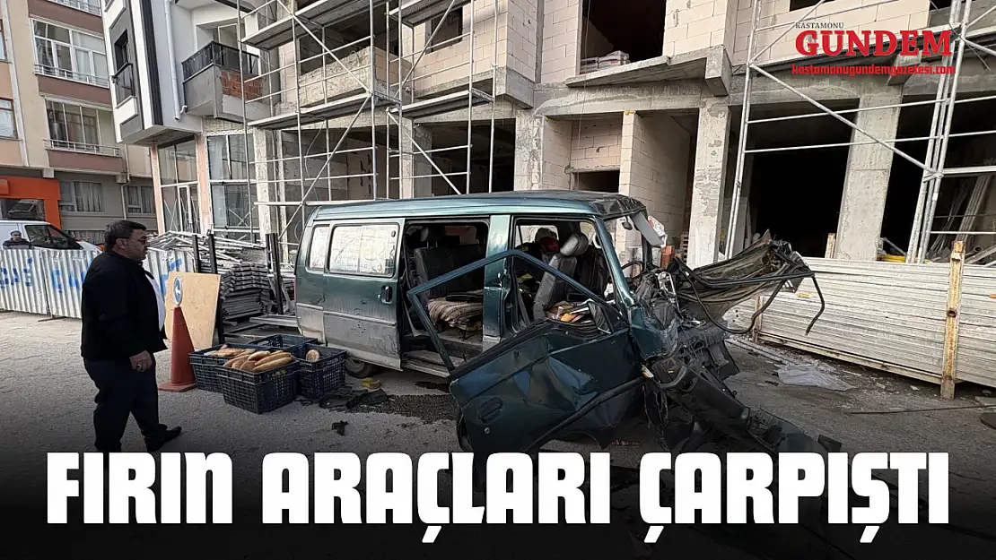 Fırın Araçları Çarpıştı: 3 Yaralı