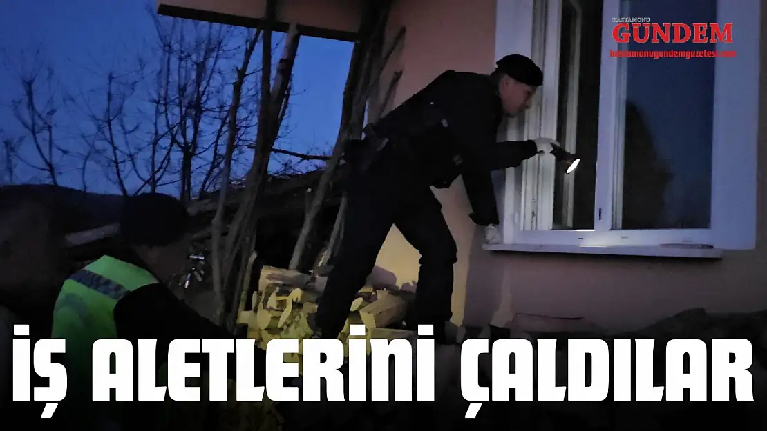 Hırsızlar Değerli Eşya Bulamayınca İş Aletlerini Çaldı