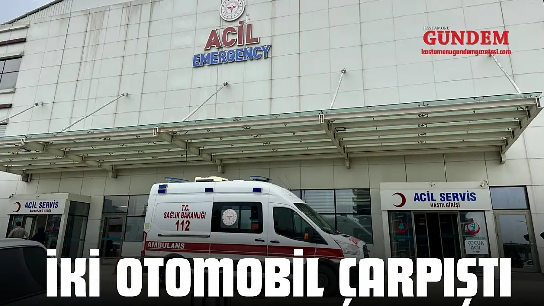 İki Otomobil Çarpıştı