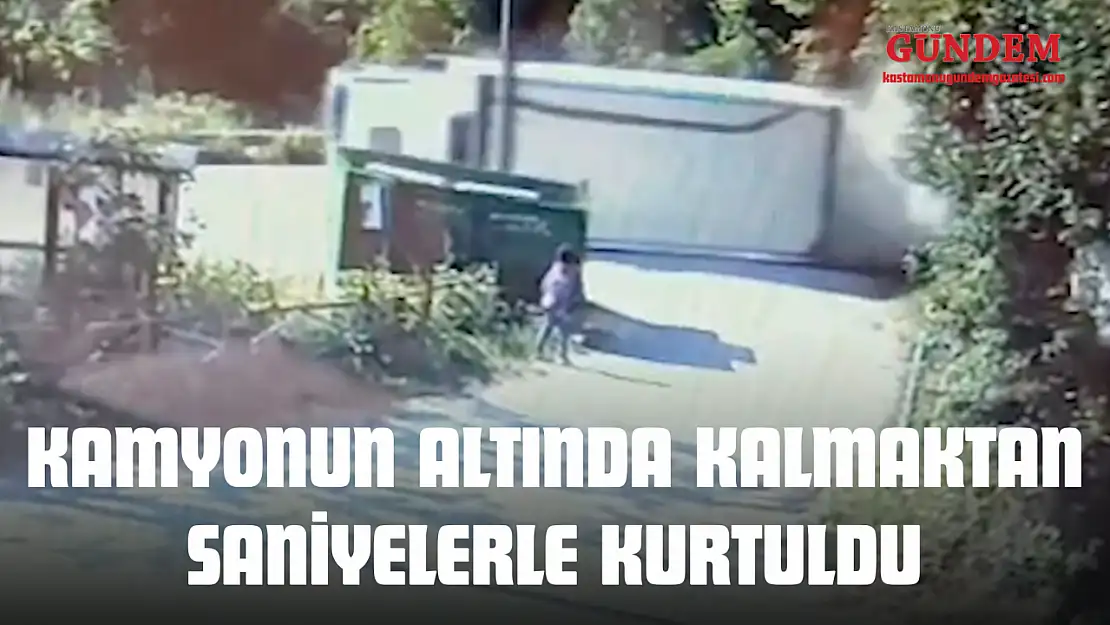 Kamyonun Altında Kalmaktan Saniyelerle Kurtuldu