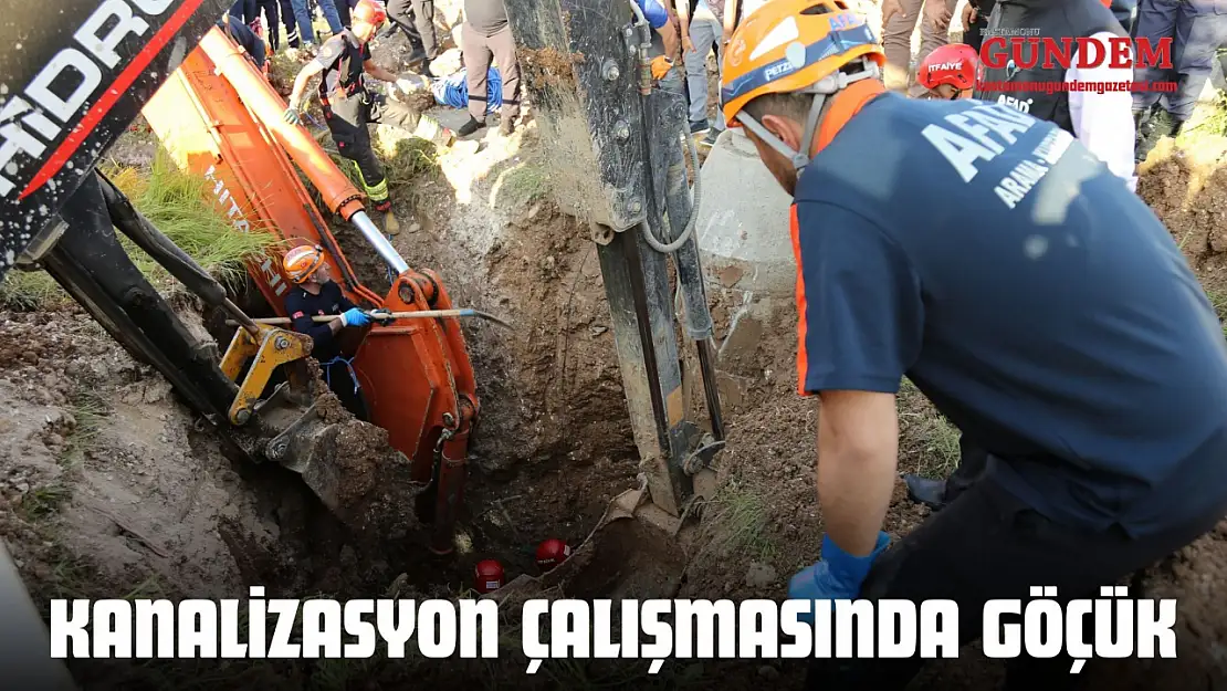 Kanalizasyon Çalışmasında Göçük: İşçi Toprak Altında