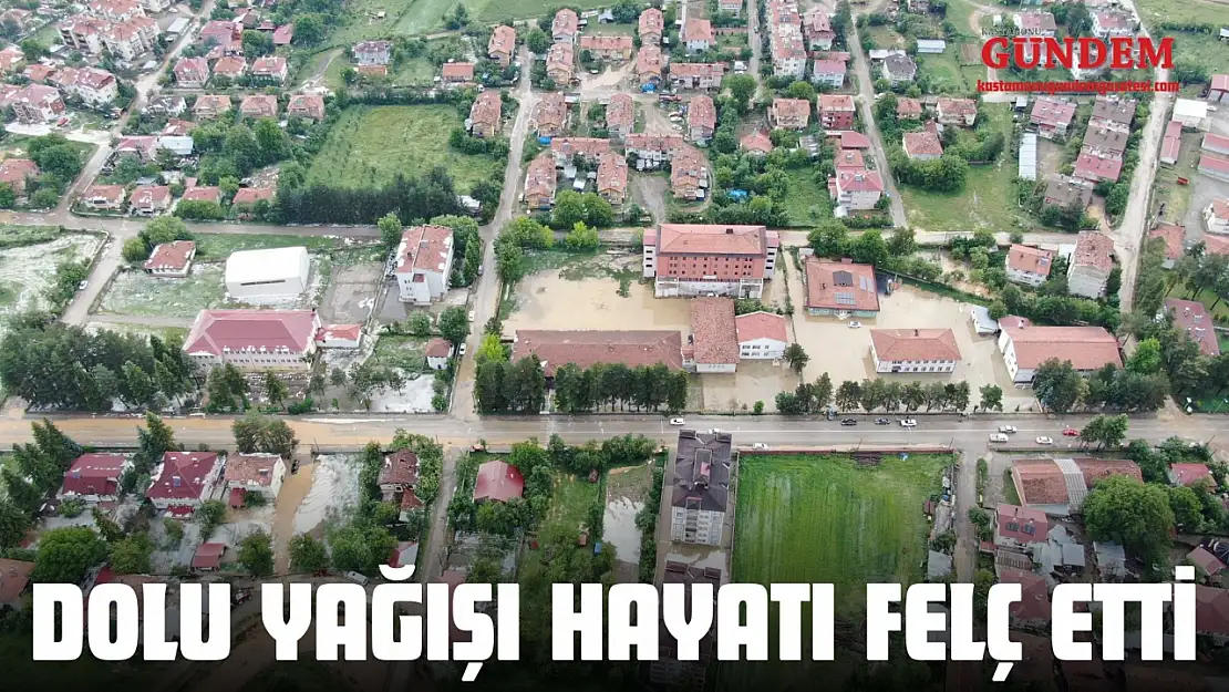 Kastamonu'da Dolu Yağışı Hayatı Felç Etti