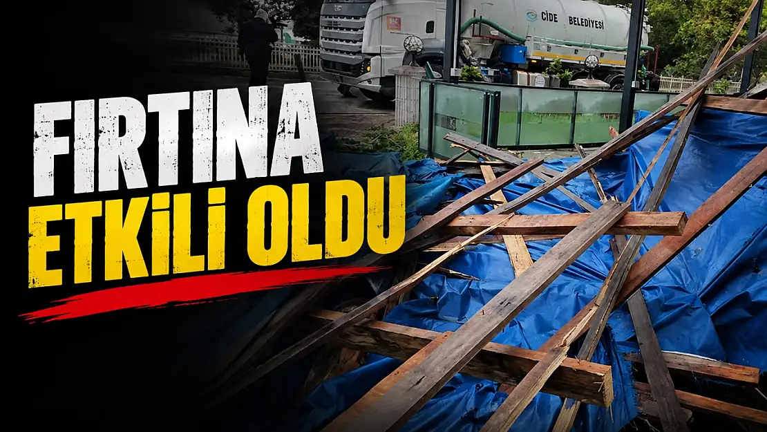 Kastamonu'da Fırtına Etkili Oldu