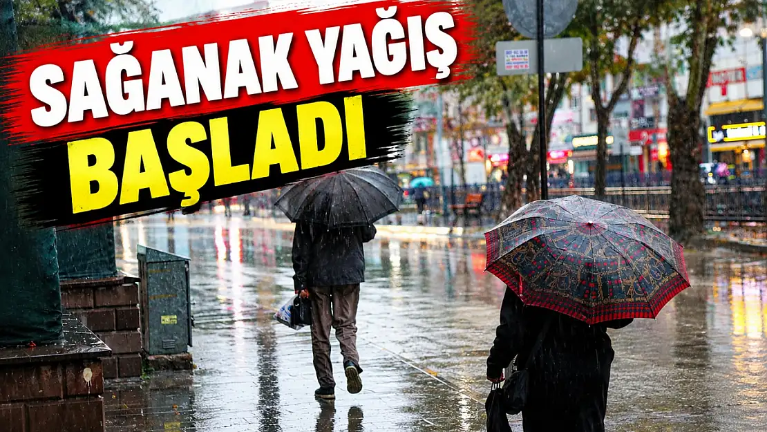 Kastamonu'da Sağanak Yağış Başladı