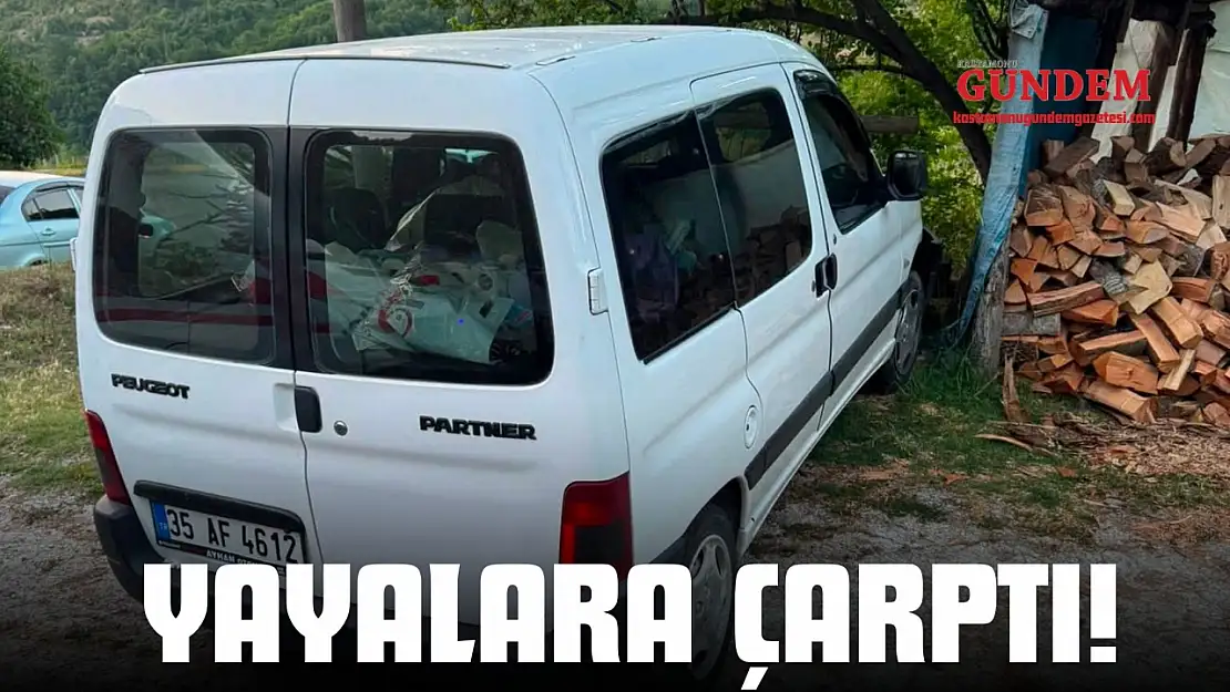 Kontrolden Çıkan Araç Yayalara Çarptı!