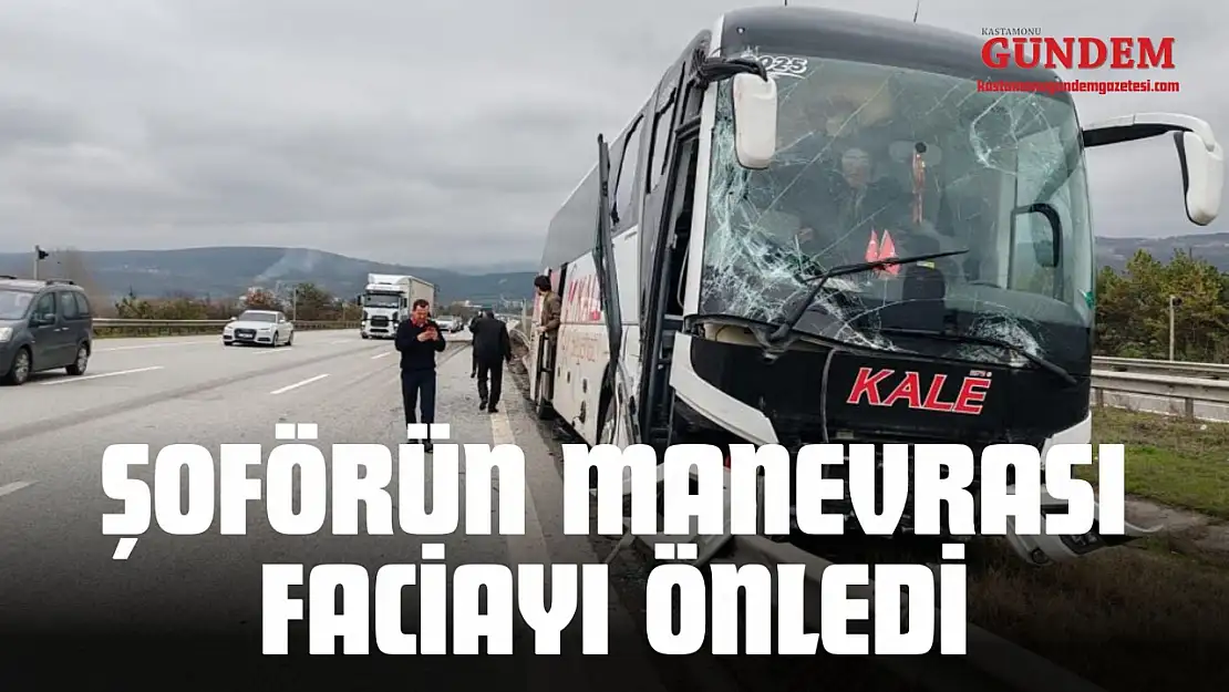 Şoförün Manevrası Faciayı Önledi