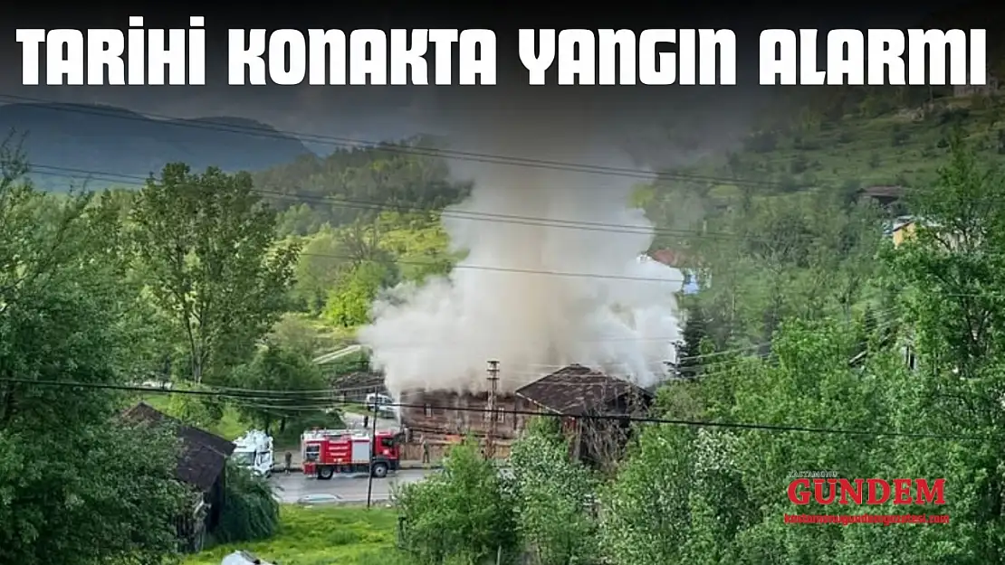 Tarihi Konakta Yangın Alarmı