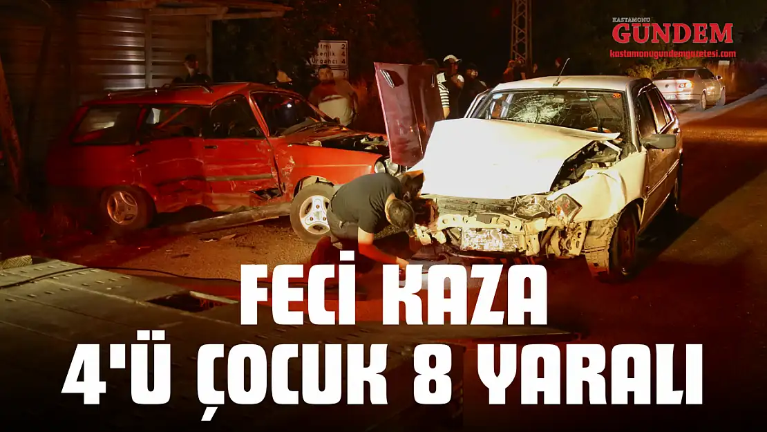Taşköprü'de Feci Kaza: 4'ü Çocuk 8 Yaralı