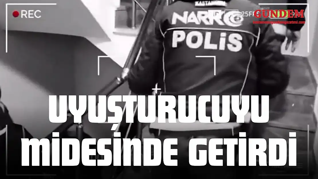 Uyuşturucuyu Midesinde Getirdi