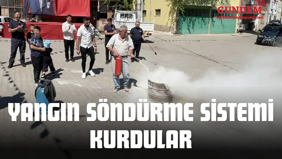 Yangın Söndürme Sistemi Kurdular