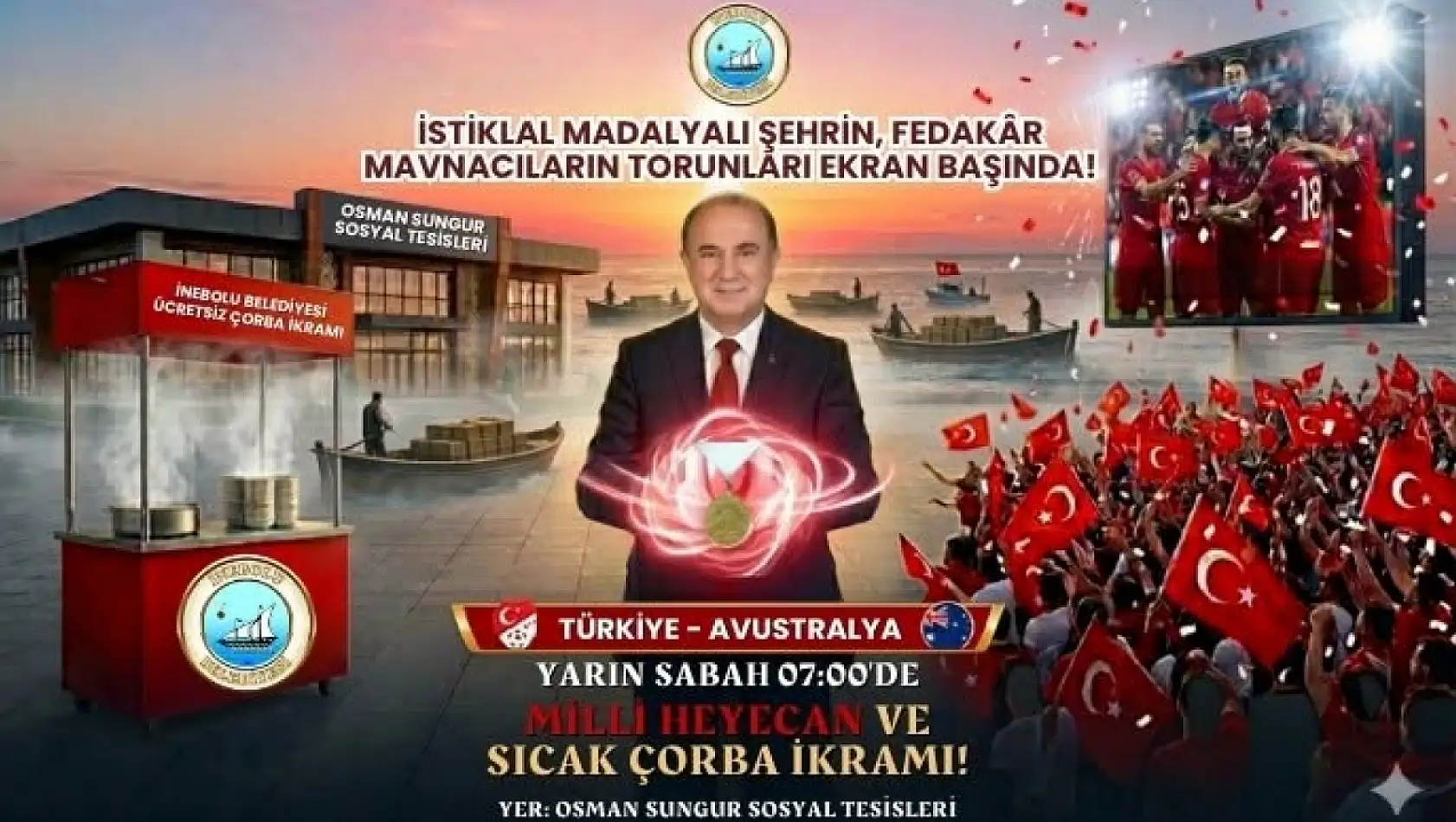Türkiye Maçı Dev Ekranda İzlenecek