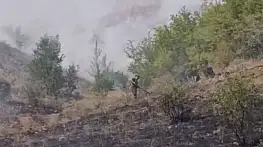 Çankırı'da çıkan arazi yangını söndürüldü
