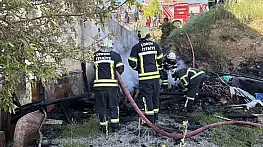 Çorum'da apartmanın tandırlığında çıkan yangın korkuttu