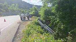 Çorum'da otomobil şarampolde takla attı: 1 yaralı