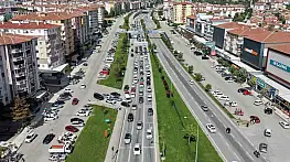 Çorum'da yollarda bayram dönüşü yoğunluğu