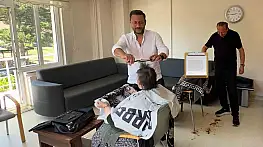 Huzurevi sakinlerinin hayır duasını aldılar