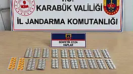 Karabük'te 230 sentetik ecza hapı ele geçirildi