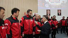 Karabük'te arama kurtarma ekipleri akreditasyon belgelerini aldı