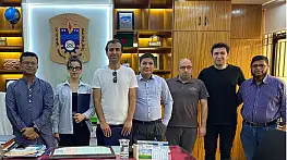 KBÜ ile Bangladeş Üniversitesi arasında akademik iş birliği teması