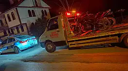 Mudurnu'da kural tanımaz motosikletlilere geçit yok: 2 araç trafikten men edildi