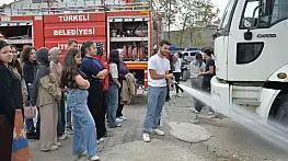 Türkeli'de uygulamalı itfaiye eğitimi