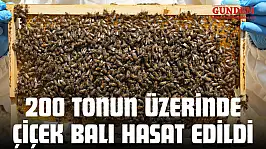 200 Tonun Üzerinde Çiçek Balı Hasat Edildi