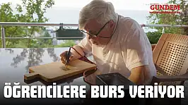 Ahşap Yakma Sanatıyla Öğrencilere Burs Veriyor