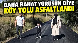 Asfaltlanan Yol Kürşat'ın Yürümesini Kolaylaştırdı