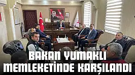 Bakan Yumaklı Memleketinde Karşılandı