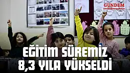 Eğitim Süremiz 8,3 Yıla Yükseldi