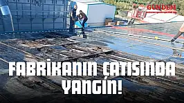 Fabrikanın Çatısında Çıkan Yangın Söndürüldü