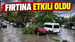 Fırtına Çatıları Uçurdu, Ağaçları Devirdi