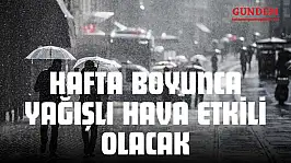 Kastamonu'da Hafta Boyunca Yağışlı Hava Etkili Olacak